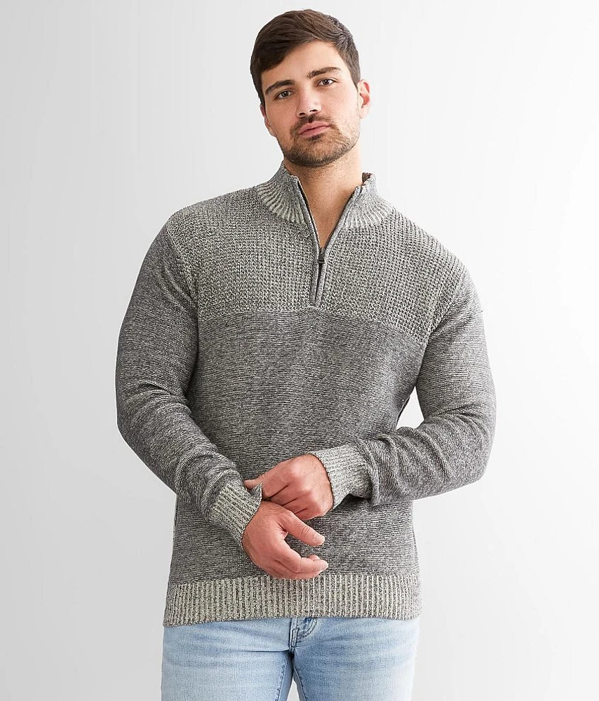 Plated Quarter Zip Pullover Sweater