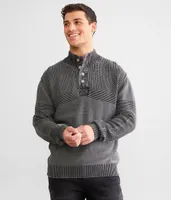 BKE Ribbed Henley Sweater