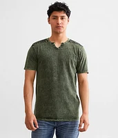 Buckle Black Textured Knit T-Shirt