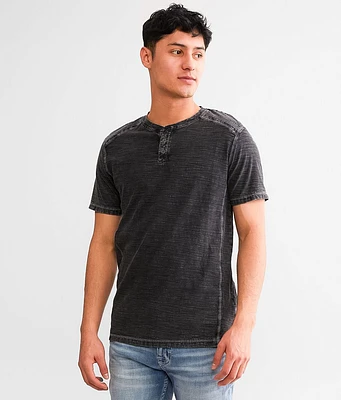 Slub Knit Washed Henley