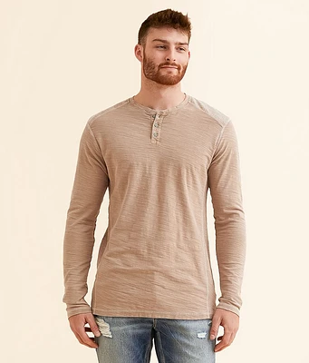 Buckle Black Slub Knit Henley
