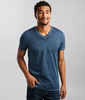 Buckle Black Burnout V-Neck T-Shirt