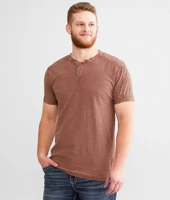 Buckle Black Slub Knit Henley