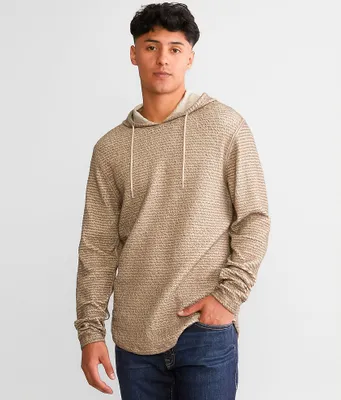 Buckle Black Textured Knit Hoodie