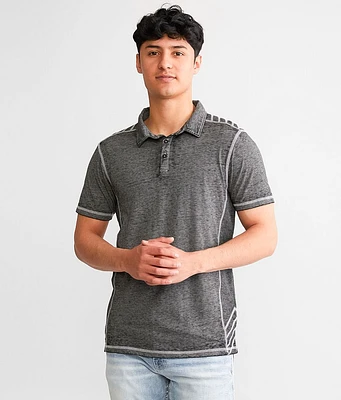 Buckle Black Burnout Polo