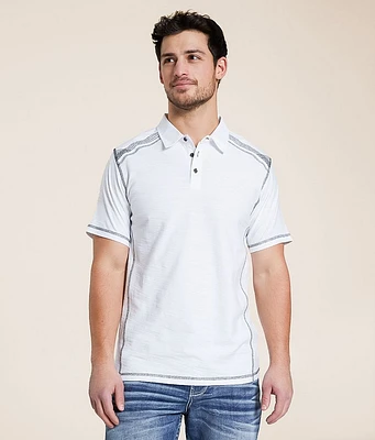 Buckle Black Slub Knit Polo