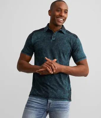 Buckle Black Acid Washed Polo