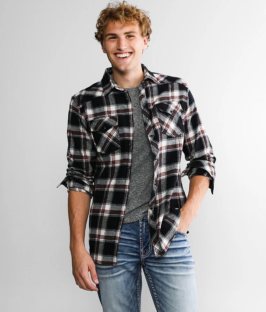 Plaid Athletic Flannel Shirt