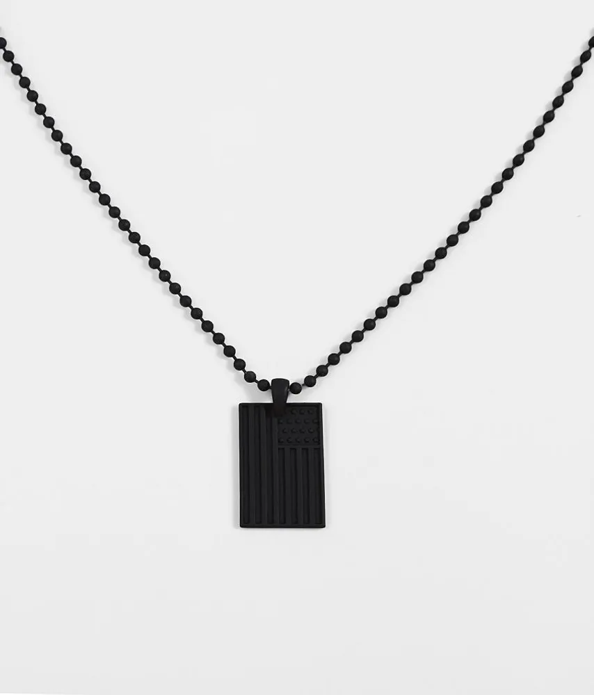 BKE Flag Pendant 27" Necklace