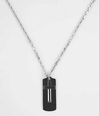 BKE Cut-Out Cross 23" Necklace