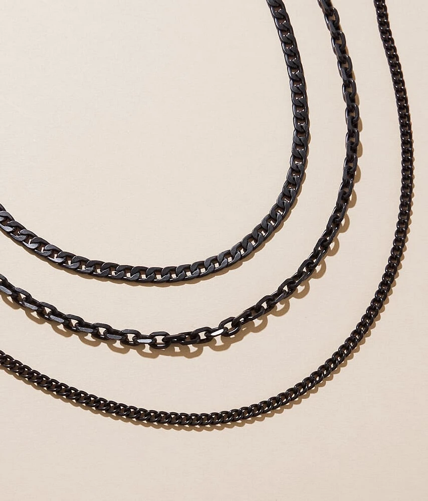 3 Pack 19" Mixed Necklace Set