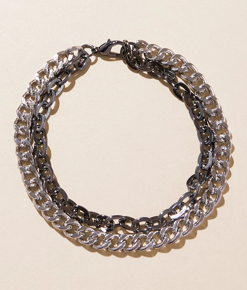 BKE Double Stack Chain Bracelet