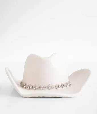 Fame Accessories Rhinestone Cowboy Hat