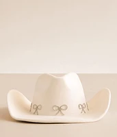 Fame Accessories Glitz Bow Cowboy Hat