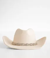 Fame Accessories Rhinestone Band Cowboy Hat
