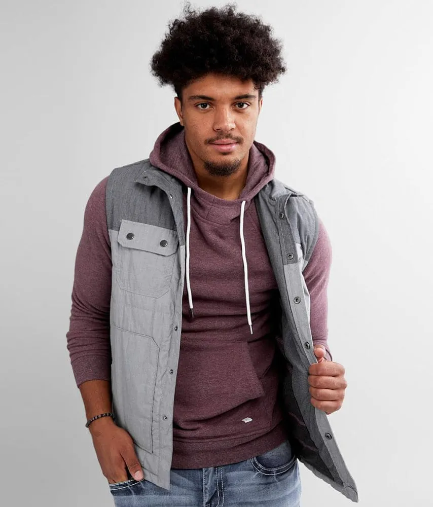 Color Block Canvas Vest
