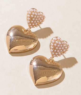 boutique by BKE Double Heart Earring