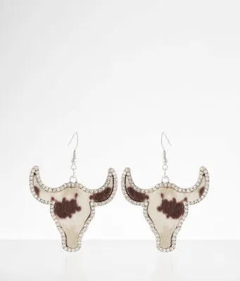 boutique by BKE Western Steer Drop Earring
