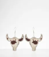 boutique by BKE Western Steer Drop Earring