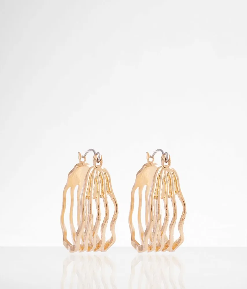 boutique by BKE Wavy Hoop Earring