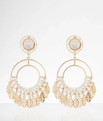 boutique by BKE Feather Filigree Earring