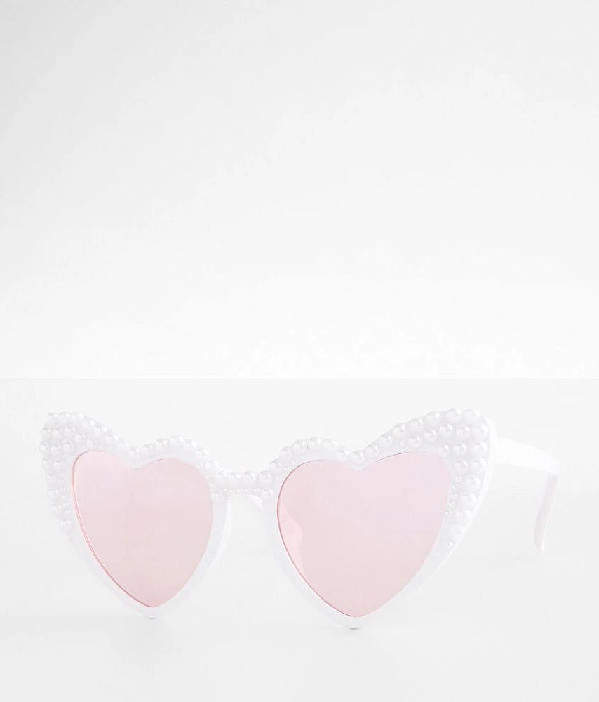 BKE Next Door Heart Sunglasses