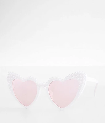 BKE Next Door Heart Sunglasses