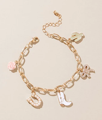 Sterling & Stitch Western Charm Bracelet