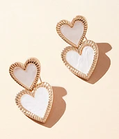 boutique by BKE Double Heart Earring