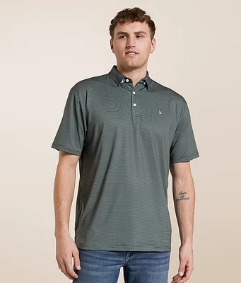 Roost Waterfowl Striped Performance Polo