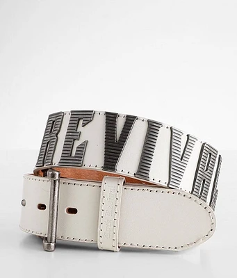 Rock Revival White Georgia Leather Belt