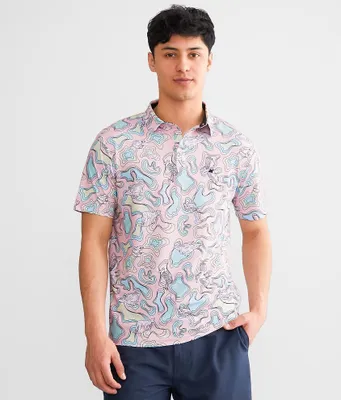 Flomotion Topo Performance Stretch Polo