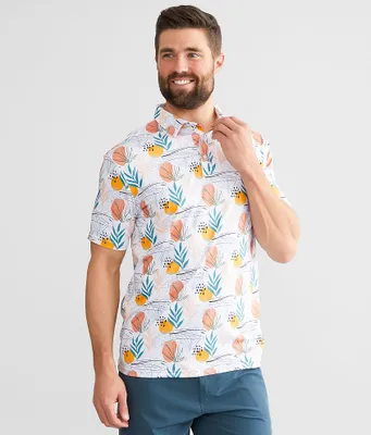 Flomotion Citrus Blossom Performance Stretch Polo