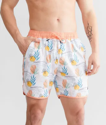 Flomotion Citrus Bloom Volley Stretch Swim Trunks