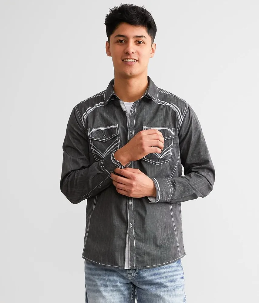 Embroidered Standard Stretch Shirt
