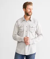 Buckle Black Textured Athletic Stretch Shirt