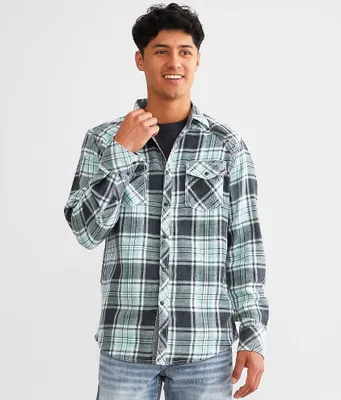 BKE Vintage Brushed Plaid Athletic Shirt