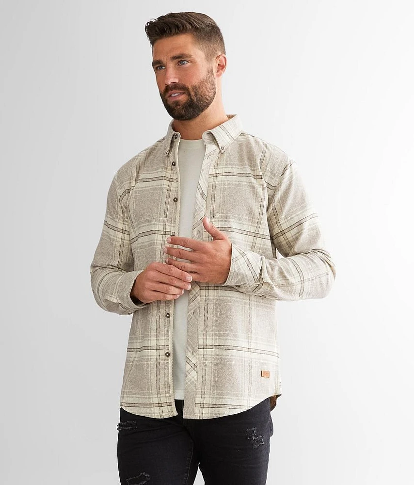 Brushed Plaid Stretch Shirt
