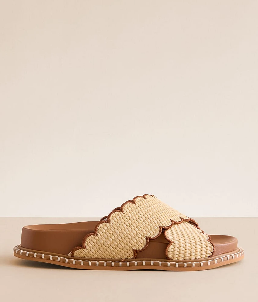 Oasis Society Scalloped Trim Sandal