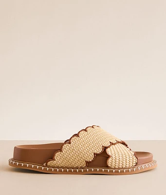Oasis Society Scalloped Trim Sandal