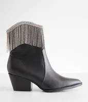 Oasis Society Nash Rhinestone Fringe Boot