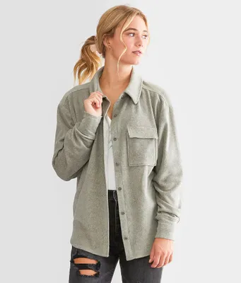 BKE Marled Fleece Shirt