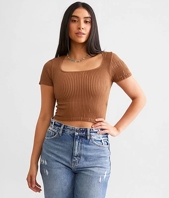Freshwear Square Neck Stretch Top