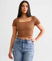 Freshwear Square Neck Stretch Top