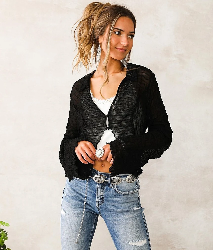 Textured Cardigan