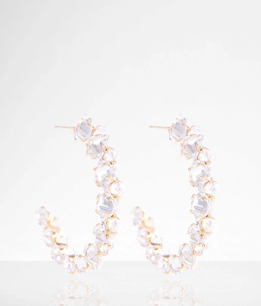 Glitz Hoop Earring