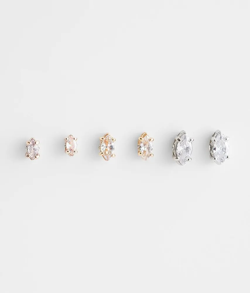 boutique by BKE 3 Pack Glitz Earring Set