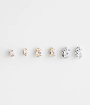 boutique by BKE 3 Pack Glitz Earring Set