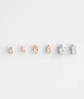 boutique by BKE 3 Pack Glitz Earring Set