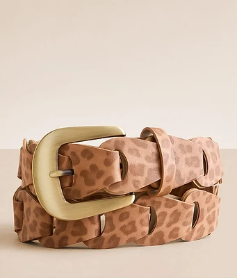 BKE Leopard Cut-Out Belt